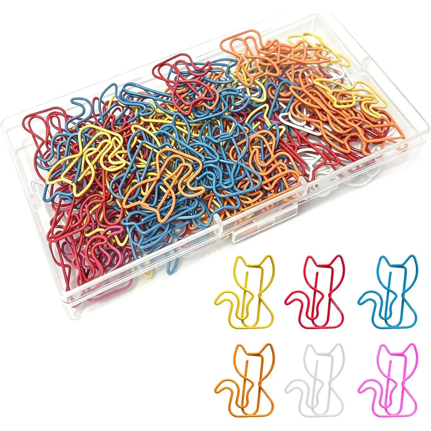 Paper Clips, 100 count Decorative Paperclips, Supplies Stationery | Cute Fun Office Supplies Gifts for Women Men Coworkers Teachers Students Girls Boys Graduation Gifts Father Day