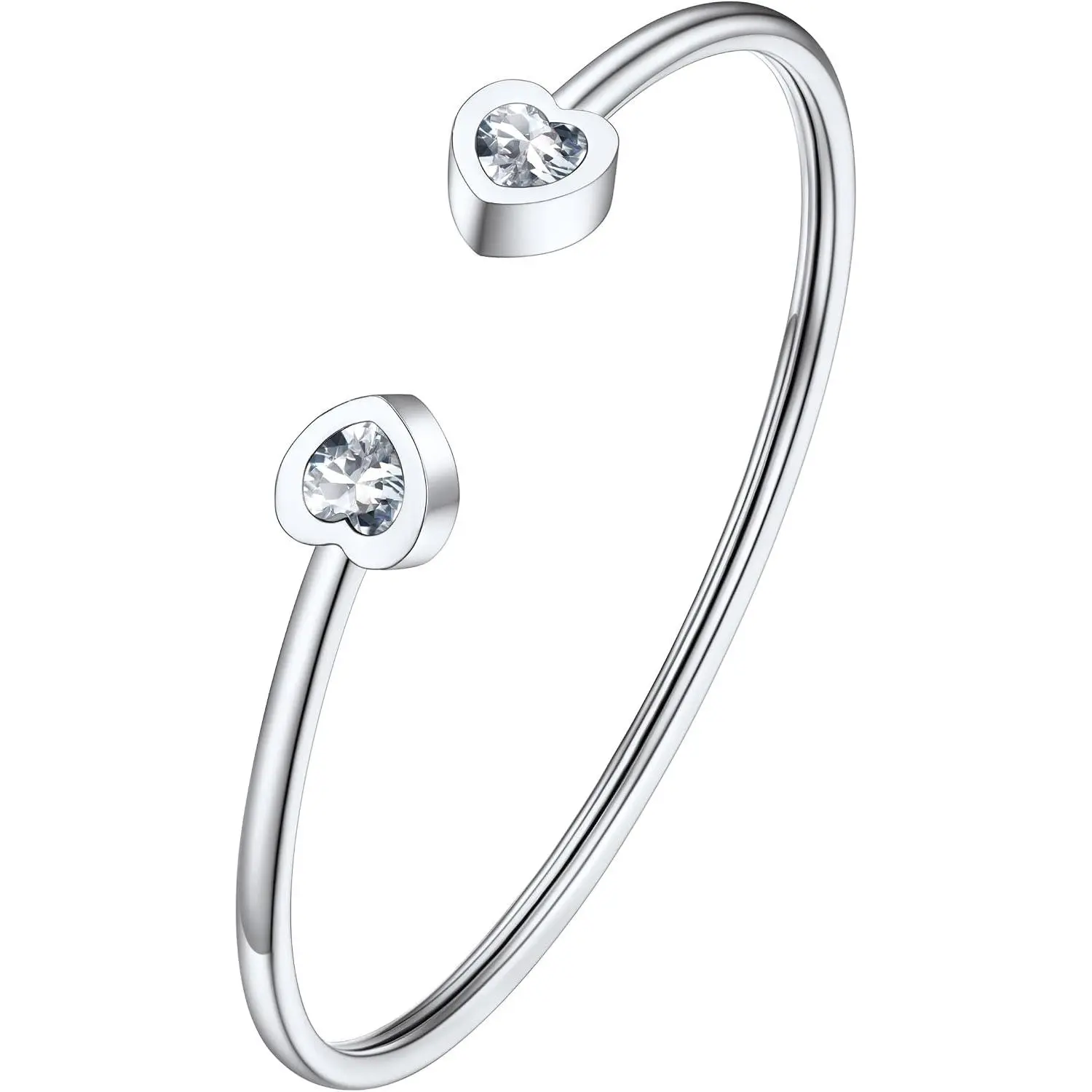 Stainless Steel Birthstone Bracelets for Women Cuff Bracelets | Birthday Bracelets / , Adjustable  Bangle Bracelets for Women Non Tarnish Birthday Gifts with  Box