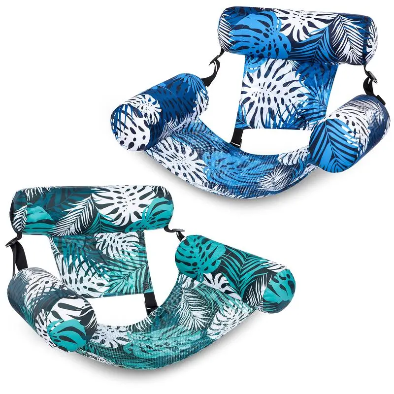 2-Pack Inflatable Swimming Pool Floats for Adults, Pool Lounger, Inflatable Water Lounger, Heavy-Duty Party Float Chair, Summer Beach Fun, Ideal Gift