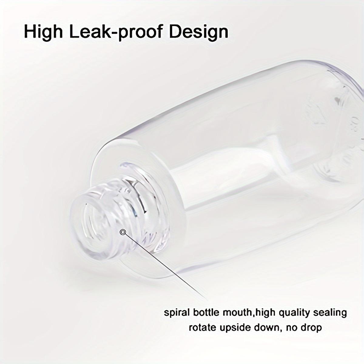 1Pc Portable Fine Mist Spray Bottles - 2.03oz/1.01oz Travel Size, Hypoallergenic Clear Perfume & Lotion Dispenser with Pump, Facial Tools