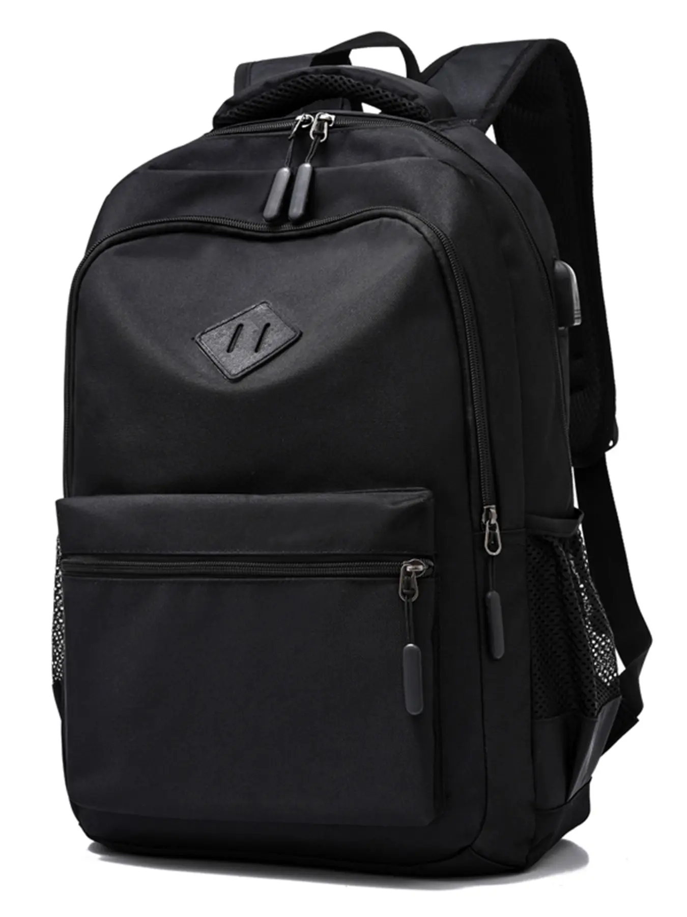 Business USB Charging Interface Backpack, Large Capacity Waterproof Laptop Bag, Student Commuter Bookbag, Office Travel Gear