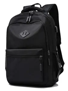 Business USB Charging Interface Backpack, Large Capacity Waterproof Laptop Bag, Student Commuter Bookbag, Office Travel Gear