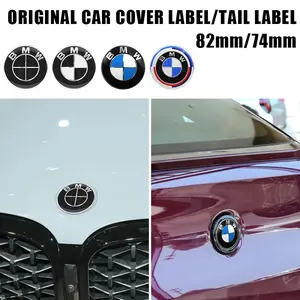 1/2Pcs ABS 82MM 74MM BMW Models Car Front Hood Bonnet Emblem Rear Trunk Badge logo For BMW E46 E90 E60 E87 E63 E30 E36 G01 G20 F01 F02 F12 F20 E83 E84 X1 X2 X3 X4 X5 X6 Auto Accessories