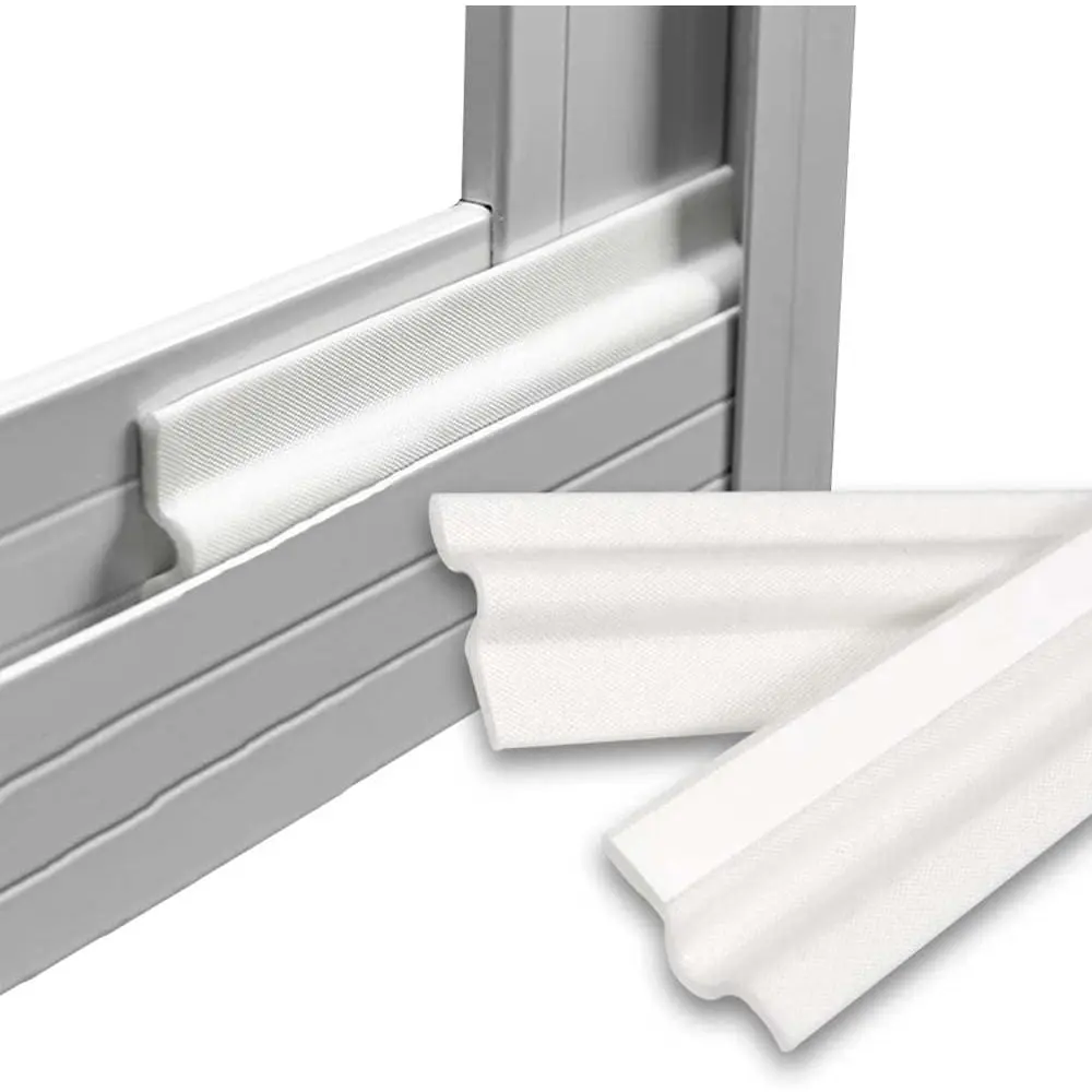 118 inchFoam Weather Stripping Door Frame Seal Strip,Self-Adhesive,White | Window Gap Sealing Strip for Draft Stopper,Soundproof Windows Insulation for Winter,Weather Strip Door Bottom Seal