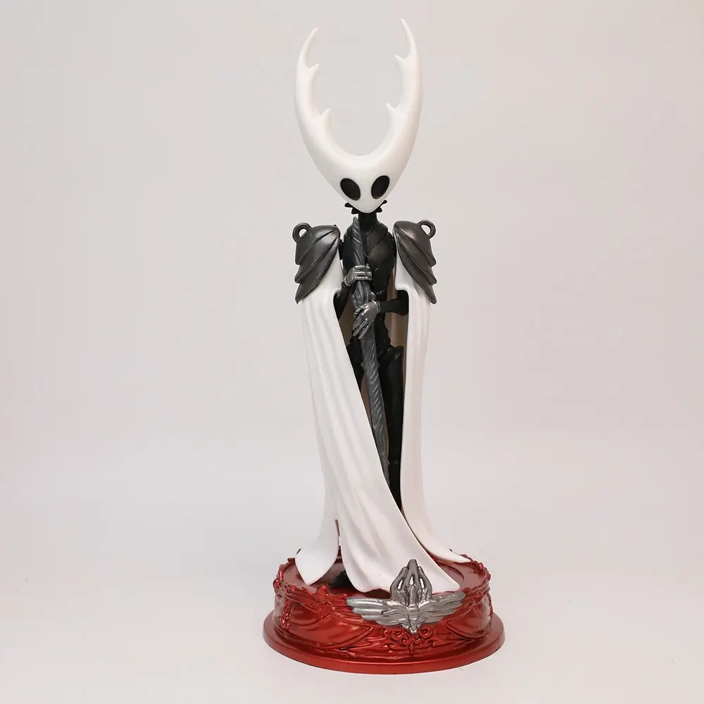 Hollow Knight Pure Container Game Figure, Horn Mask Long Cape Warrior Statue, Classic Game Collectible Model, Desktop Decor, Gift, Car Ornament