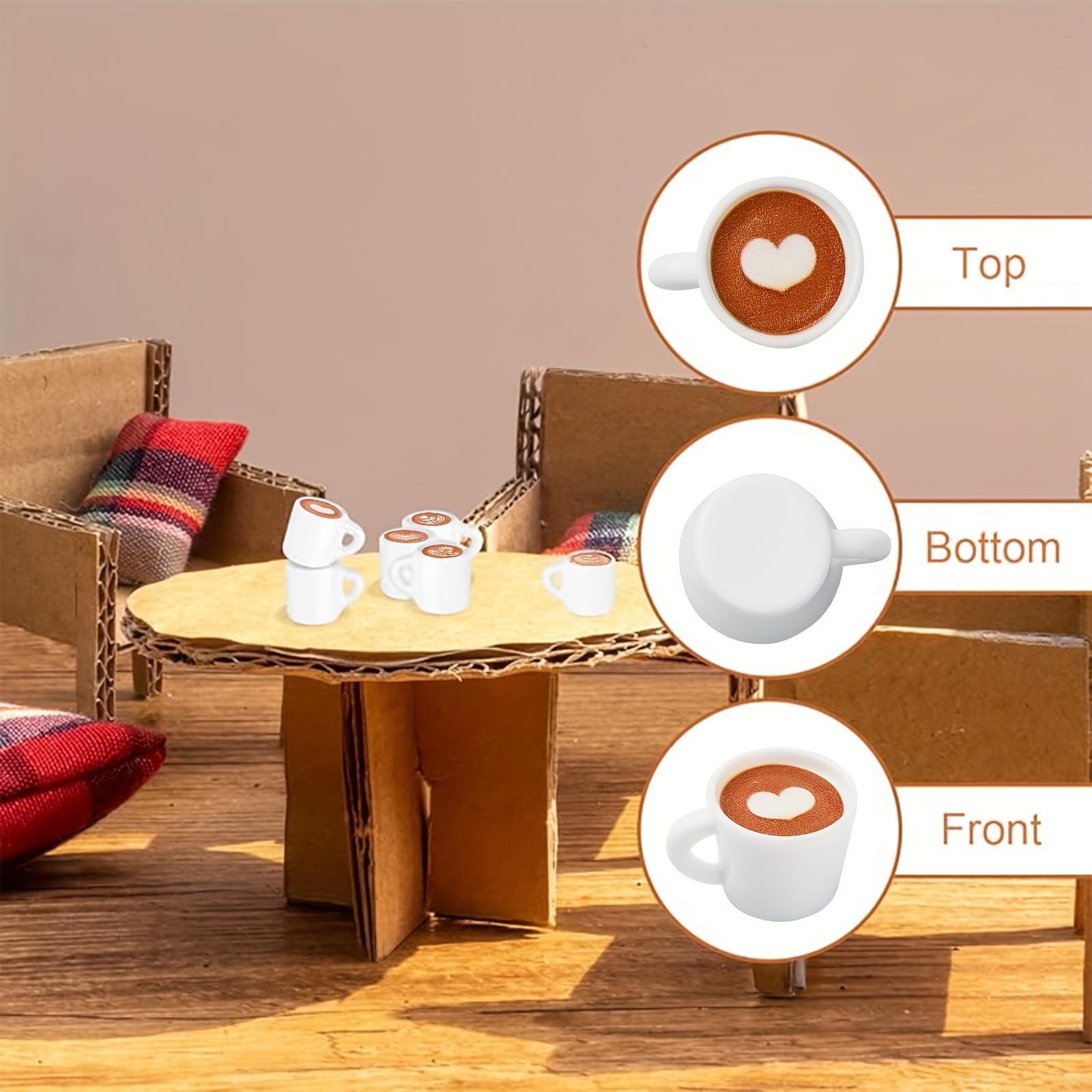 10/20/30 Pieces Latte Art Design Mini Coffee Cup Decorations, Ideal for ...
