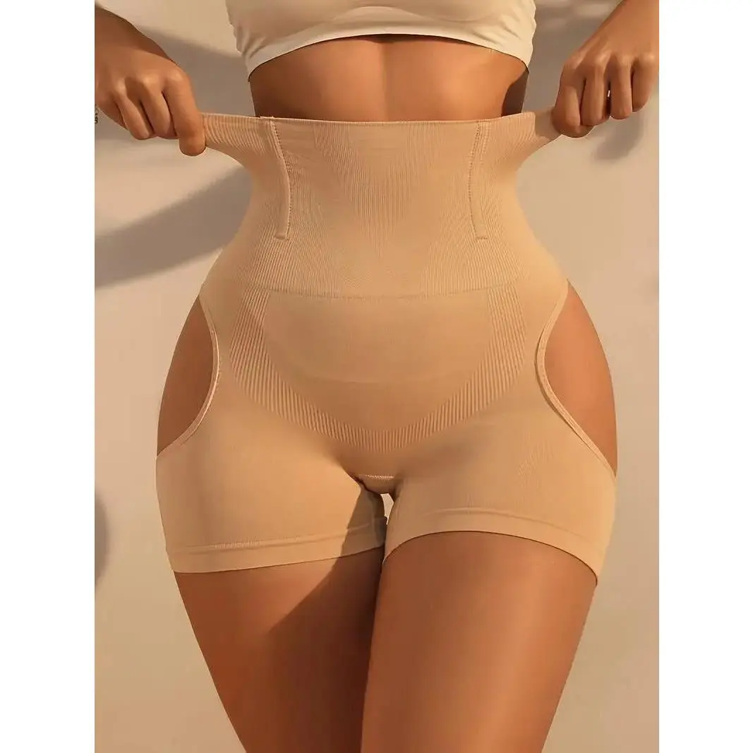 Women's High-Waist Shapewear Briefs with Baroque Cut, Tummy Control, Compression Fit, and Butt-Lifting
