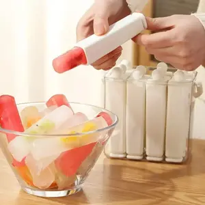 Food Grade Silicone Long Stick Ice Cube Mold With Storage Box, Easy Release Ice Tray For Bottles, Cocktails And Homemade Popsicles