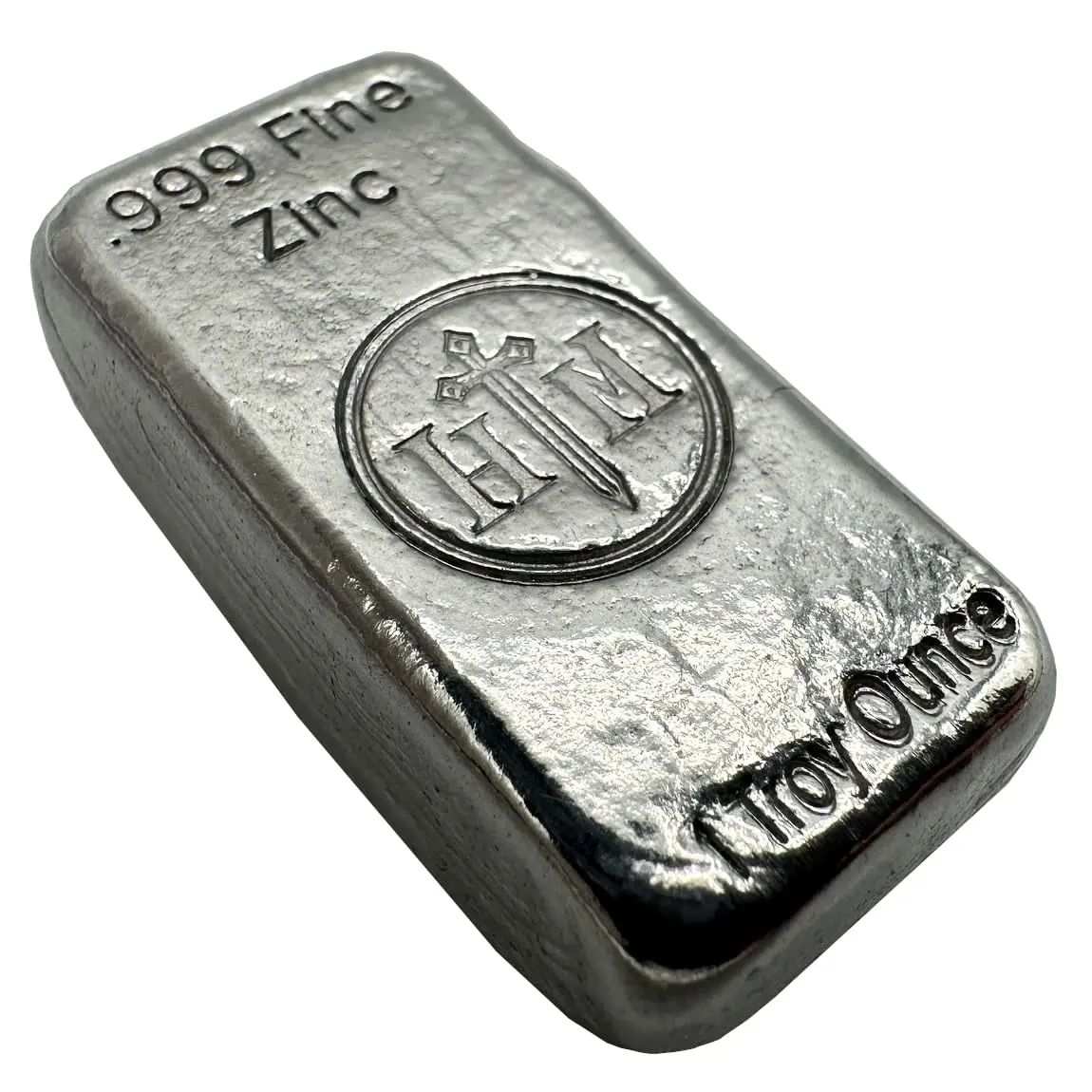 1oz High Purity 99.9% Zinc Ingot - Hand Poured Single Bar Metal Bullion, Ideal for Collectors, Display/Science Uses, Alloying or Paperweight (Tools & Hardware Accessory)