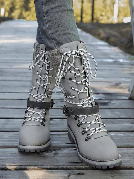 Women's High Heel Chelsea Boots, Fashionable Mid-Calf Design, Comfortable PU Leather & Rubber Sole, Perfect for Casual & Formal Wear, Thick Heeled Boots