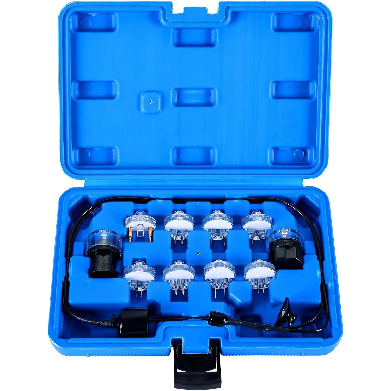 GJANSH 11 Pieces Noid Light Test Kit | Fuel Injector Noid Light Tester Kit with 8 Noids & IAC Tester for Most Cars, Noid Lites Pulse Tester