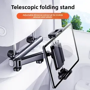 Cargearly Three-In-One Car Rear Headrest Mount, Adjustable Stable Support Stand, Universal for Phone and Tablet, Automotive Accessory