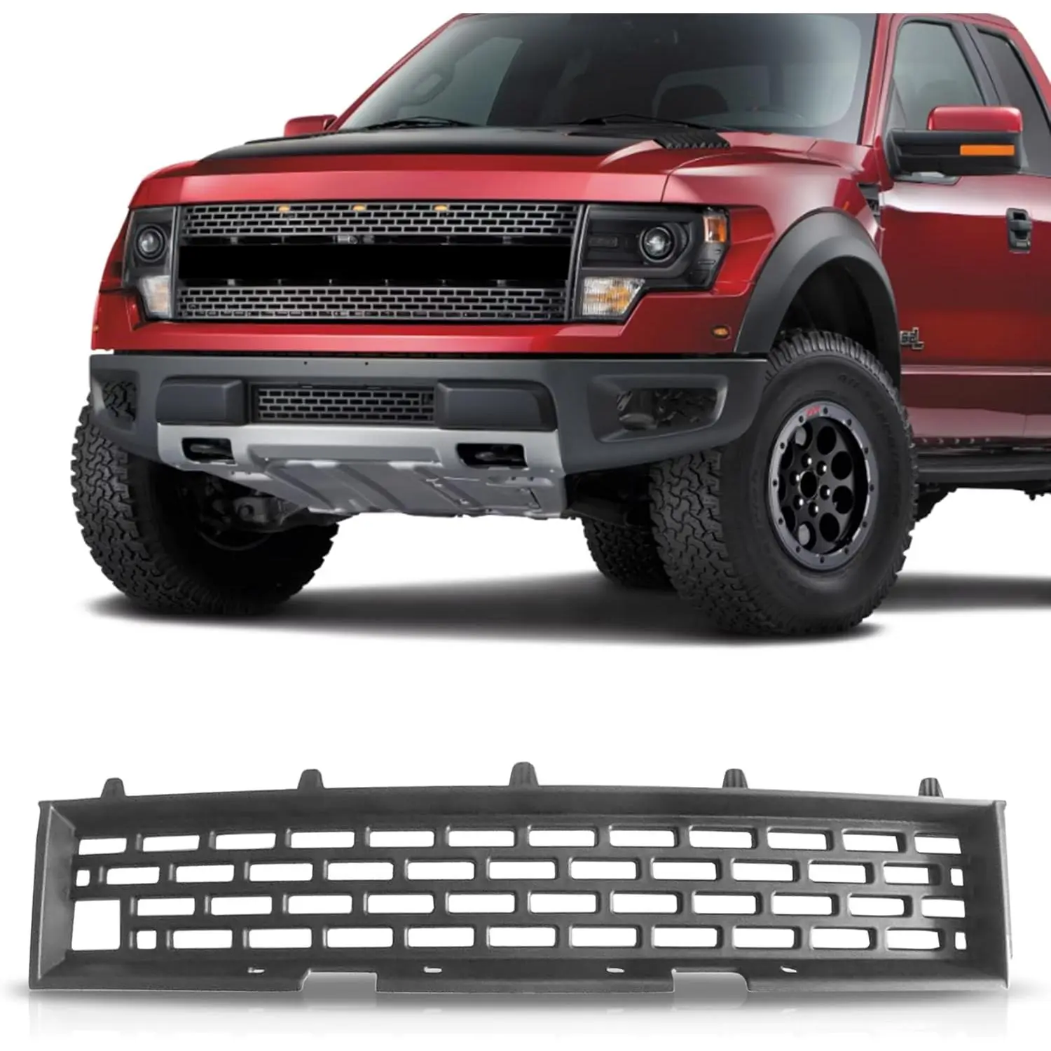 Grille Grill For 2010 2011 2012 2013 2014 Ford F-150 AL3Z17B968AA FO1036159