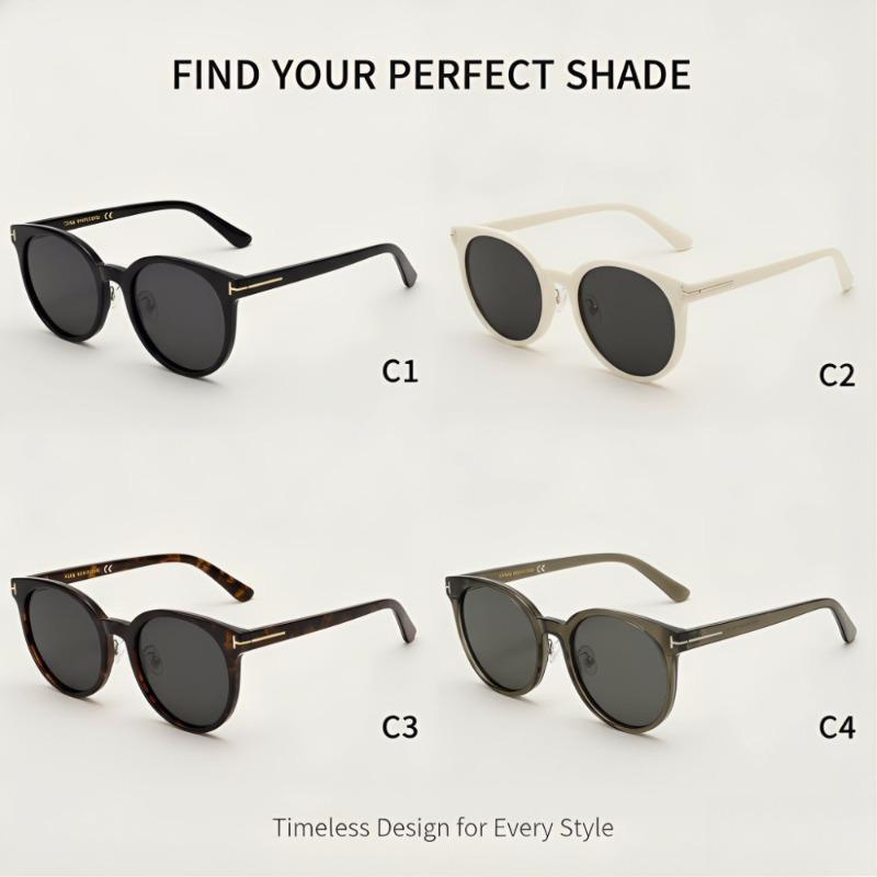 Retro Round Polarized Sunglasses Unisex Multi-Color, Ultra-Light Timeless Design for Daily Wear Business Commute All Face Shapes