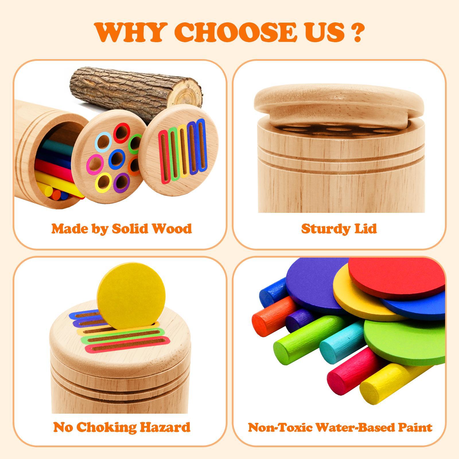 Wooden Educational Toy, 1 Set Montessori Colors Shape Sorting Toy, Shape Sorter, Learning Activities, Fine Motor Skills Sensory Toy, Play Sensory Activity Board, Multi Activity Playset, Preschool Busy Board