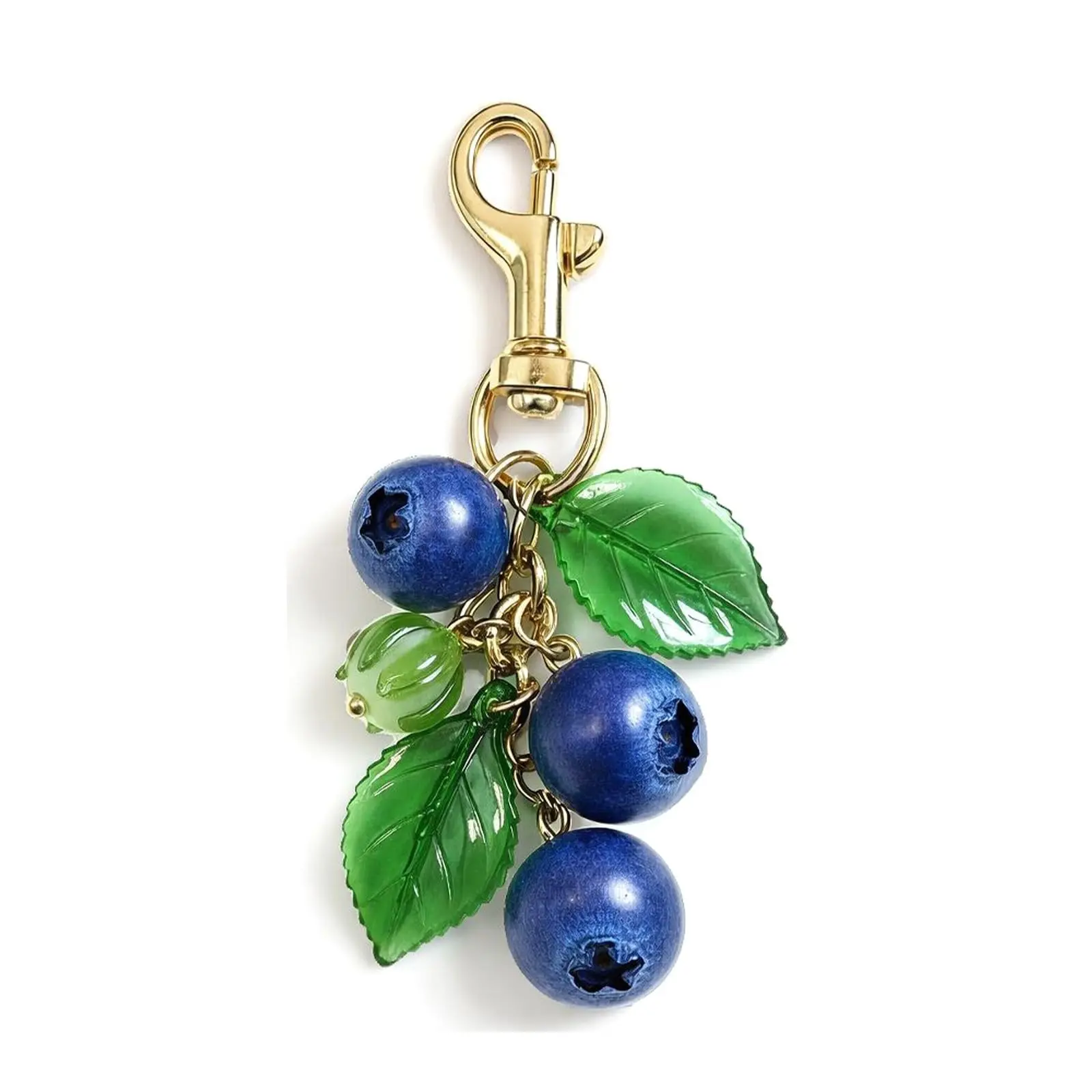 1/10pcs Blueberry Keychain Accessory Fruit Bag Charms for Handbags Tote Bags Purse Charms Cute Fruit Accessories Gift for Women
