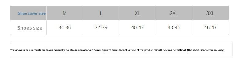 Adult Fashionable Rainproof Waterproof Shoe Covers for Men and Women, Thickened and Wear-resistant Rain Boot Shoe Covers