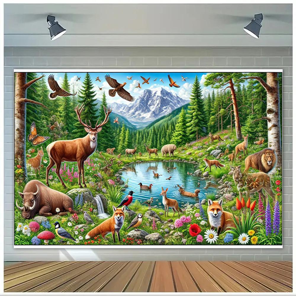 1 PC 2D Flat Artistic Decorative Stylish Modern Polyester Wall Hanging for Interior Home Decoration Indoor Use High Quality Easy Installation