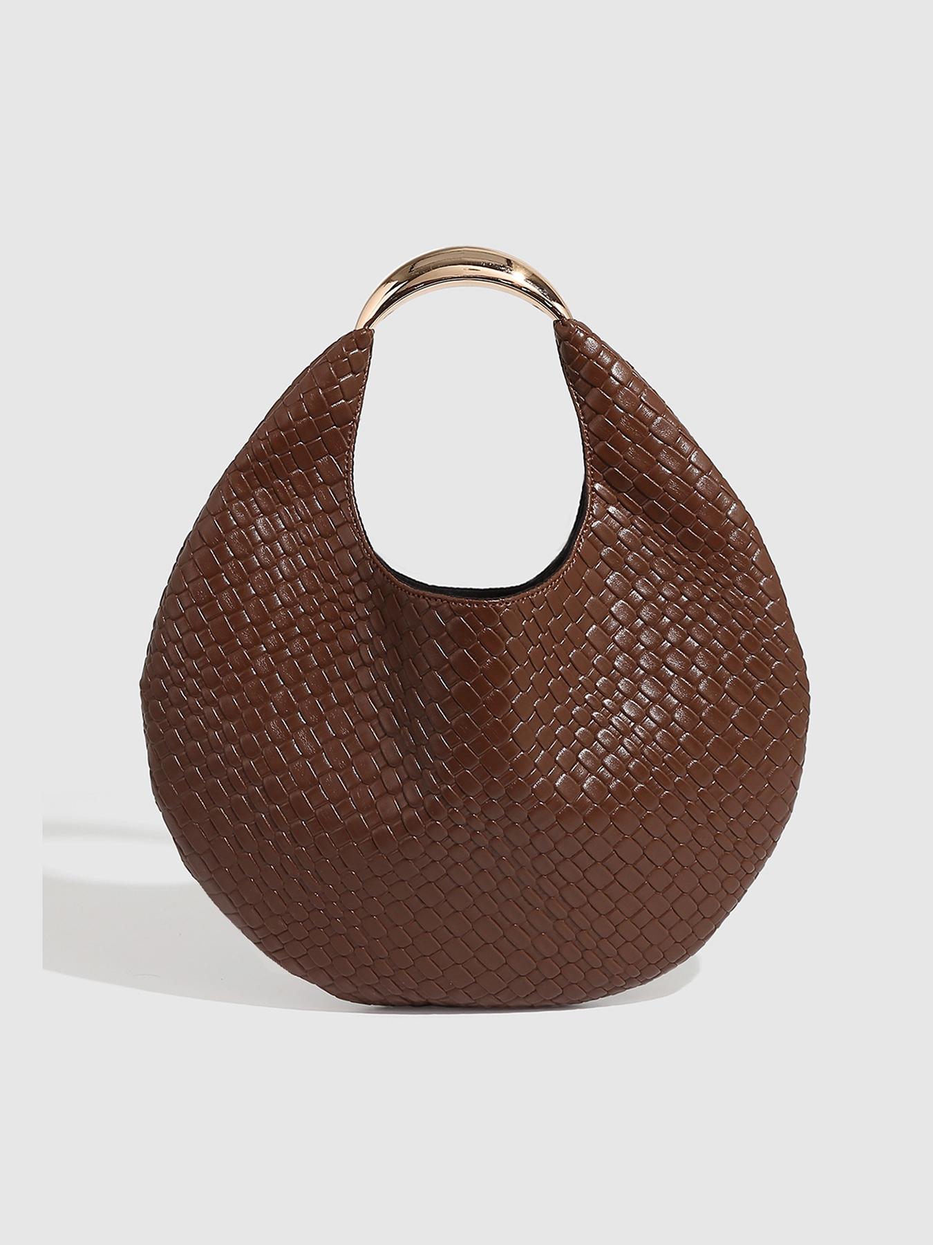 Women's Solid Color Stylish Versatile Bag, Fashionable Pu Leather Shoulder Bag for Daily Used, Versatile Daily Elegant Trendy Commuter Bag, Textured Handbag, Summer Pu Handbag