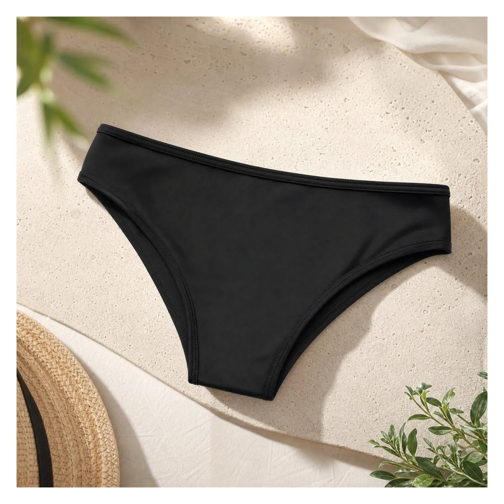 Leakproof Period Swimwear Bikini Bottoms Low Rise Swim Bottom Briefs for Teen Girls WomenGift
