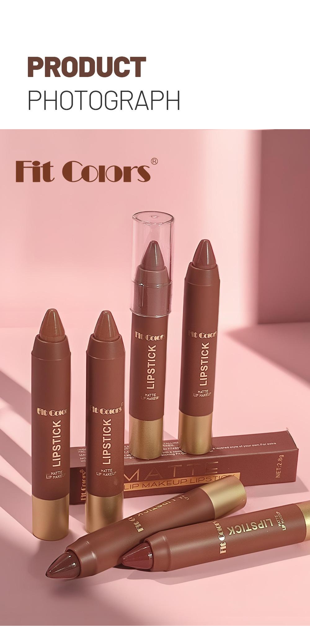 Erinde Matte Lipstick Crayon for Women, Warm Reddish Brown 24 Hour Lipstick Lip Liner Pencil, Neutral Lip Stick Long Lasting Waterproof, Vegan & Cruelty-Free