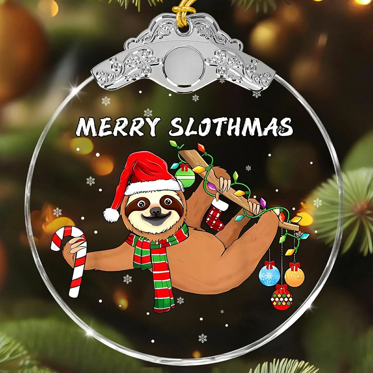 Sloth Ornaments - Sloth Christmas Ornament for Tree, Sloth Gifts for Women - Cute  Gifts for Women, Men, Lovers -   Ornament 2025
