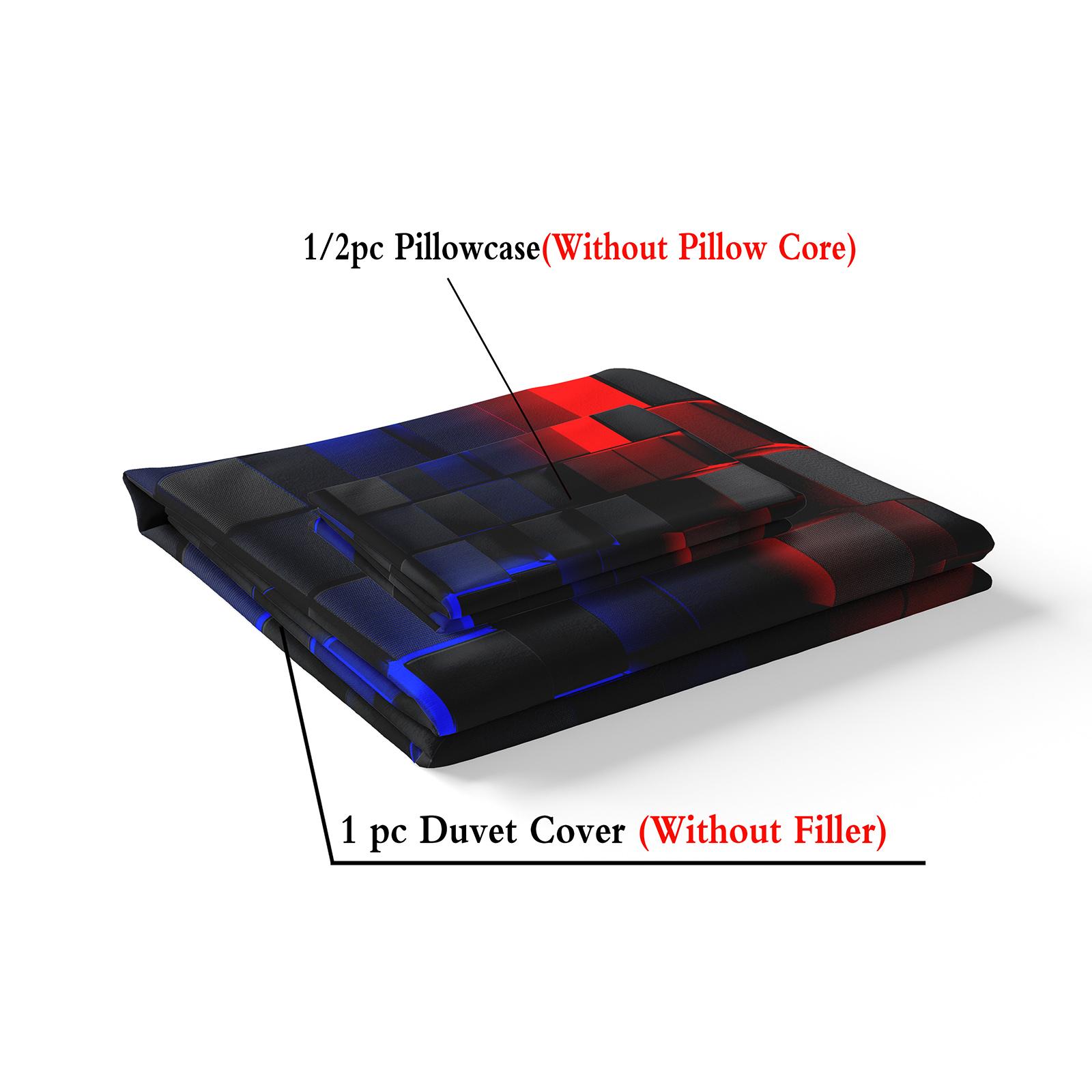 Geometric Pattern Bedding Set, 1 Count Quilt Cover & 1/2 Counts Pillowcase without Filler, modern bedding set, decorative bedding set, Soft Comfortable Bedding Set for Home Bedroom