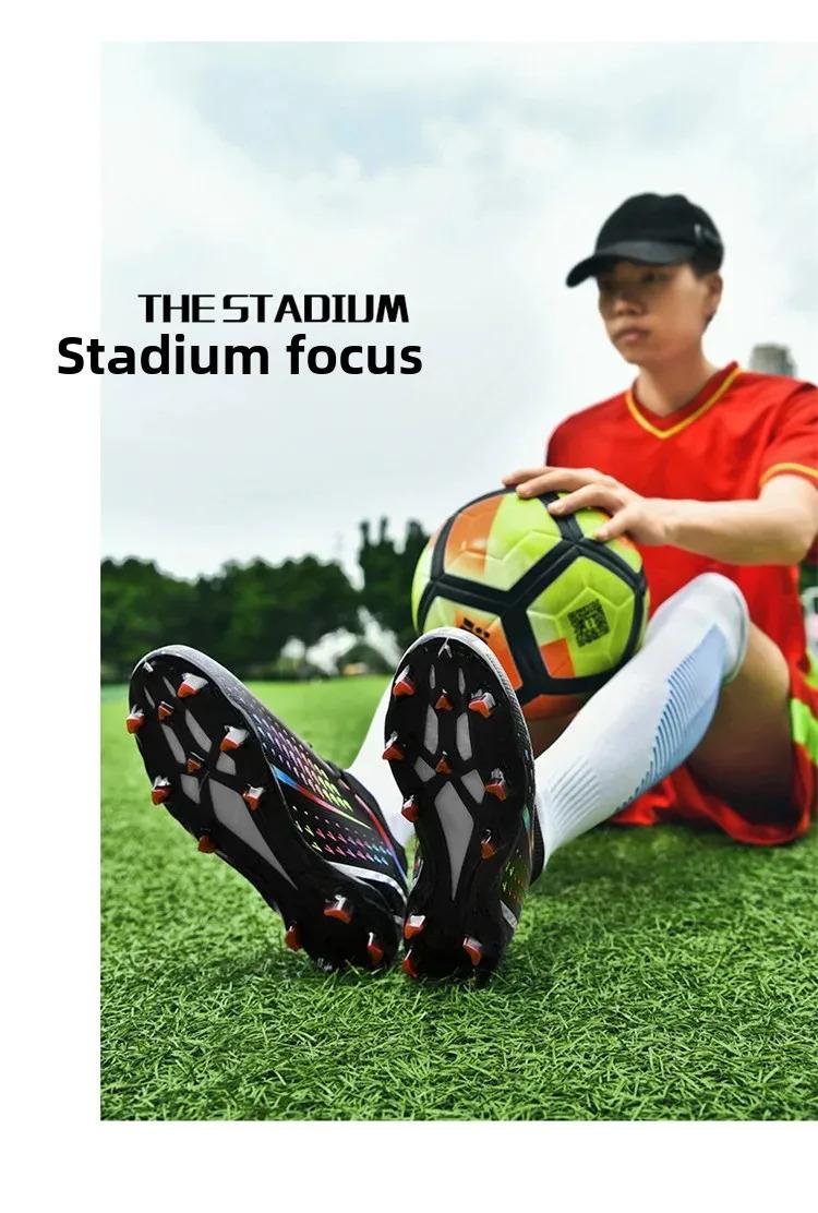 New Cross-Border Football  for Men And Women Training Cleats Short Durable for Primary And Middle School Students anti-slip sport shoe