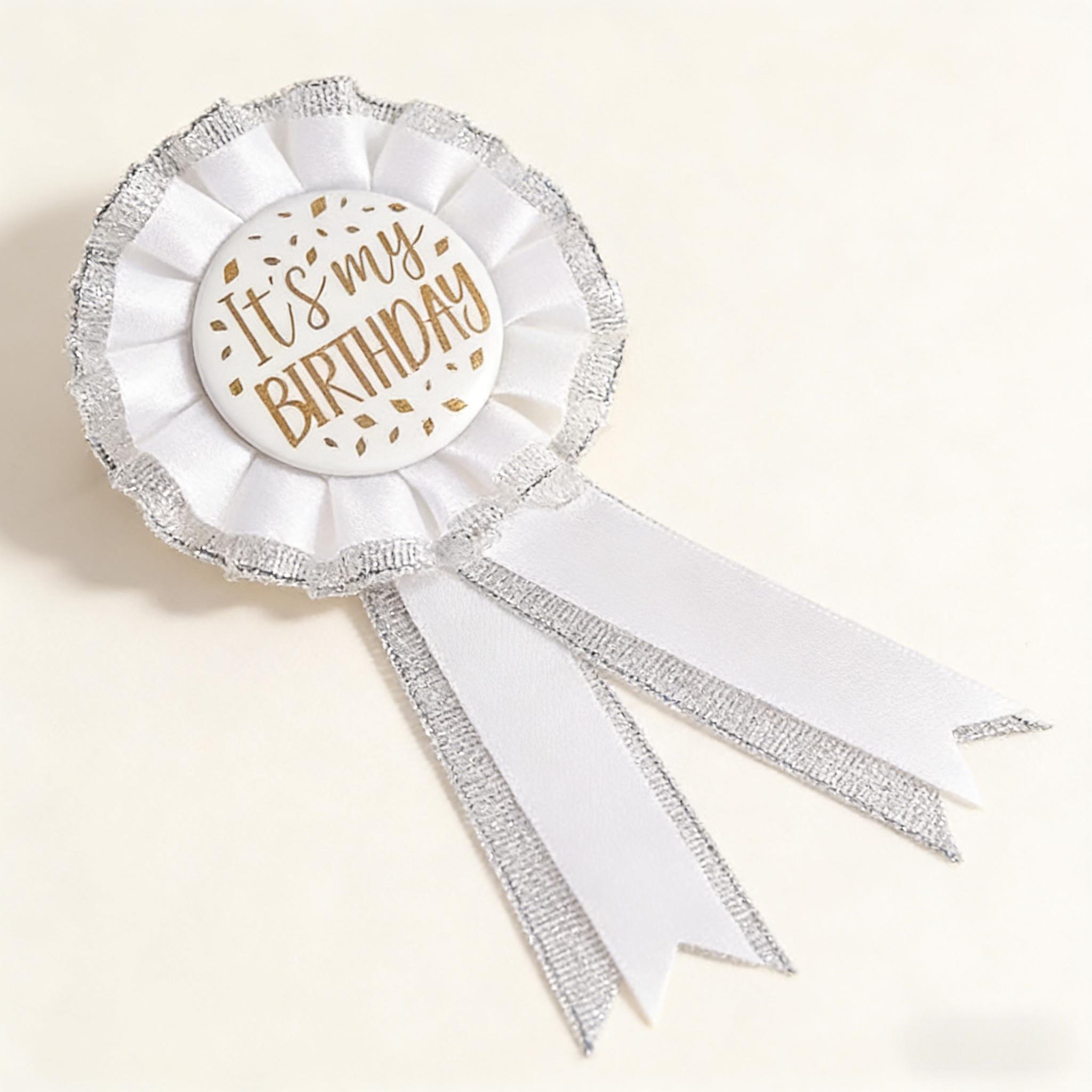 Birthday Party Badge - It's My Birthday Design, Cute Decoration Pin, Party Supplies for Birthday Celebration, Favors for Adults & Kids