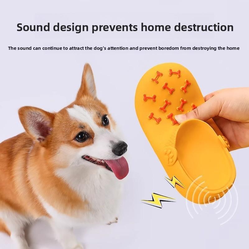 Squeaky Dog Toy - Soft Teething Chew Shoe for Puppies & Small Dogs - Durable Stuffed Animal with Built-in Squeaker - Fun Fetch & Cuddle Toy