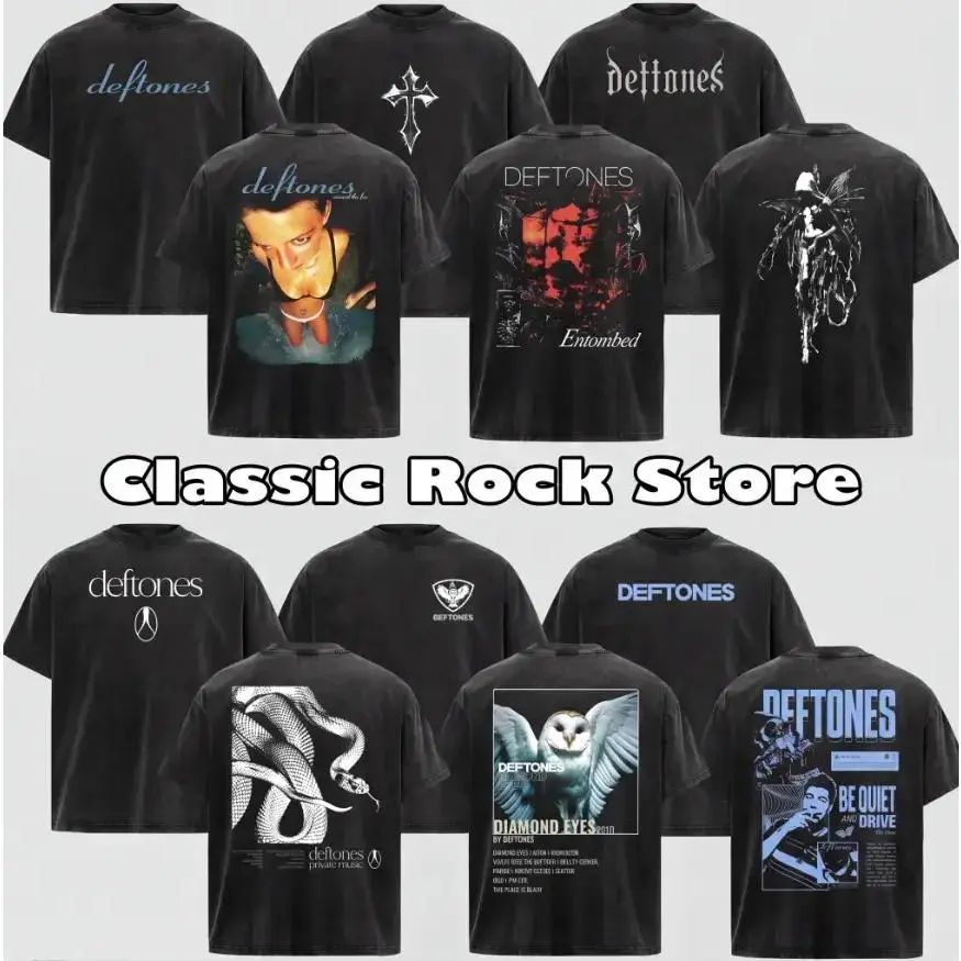 Retro Limited Deftones Entombed Heavy Metal , Deftones rock band , metal band , rock tour t-, alternative band merch, trending t-, 90s graphic tee, [ 100%cotton] vintage graphic tee, grunge aesthetic , classic rock merch funny shirts humortee