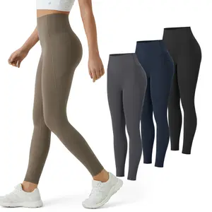 3-Piece SoCinched High Waisted Tummy Control Side Pocket Shaping Training Leggings Set