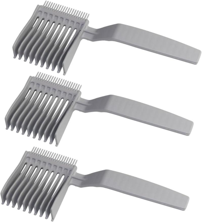 3-pcs Men's Barber Fade Combs Clipper Comb Gradient Comb Oil Head Caliper Comb Positioning Flat Top Comb