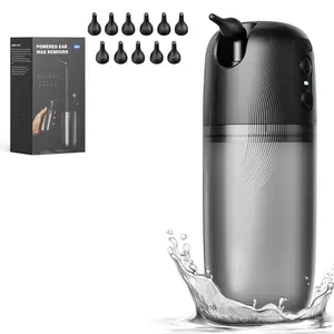 Electric Ear Wax Remover Kit, Rechargeable Ear Irrigator with 10 Soft Tips, Large Capacity Water Tank, Safe Home Use, Adult Ear Cleaning Tool
