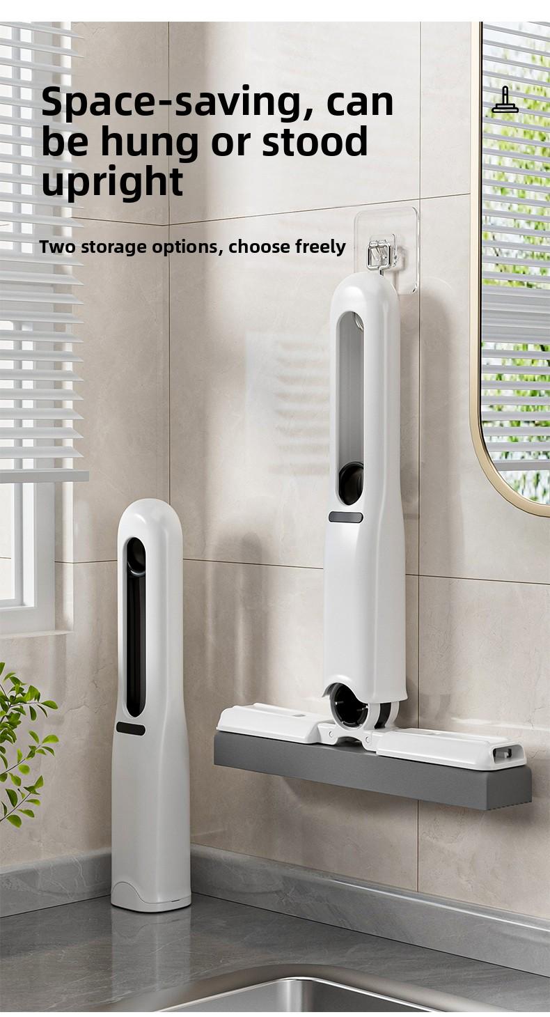 Mini Lazy Mop No-Wash Sponge Mop for Home & Kitchen Portable Cleaning Small Mop Hands-Free Design Strong Water Absorption Remove Stains and Stains One Drag and Clean One-Handed Grip Clean and Hands-Free