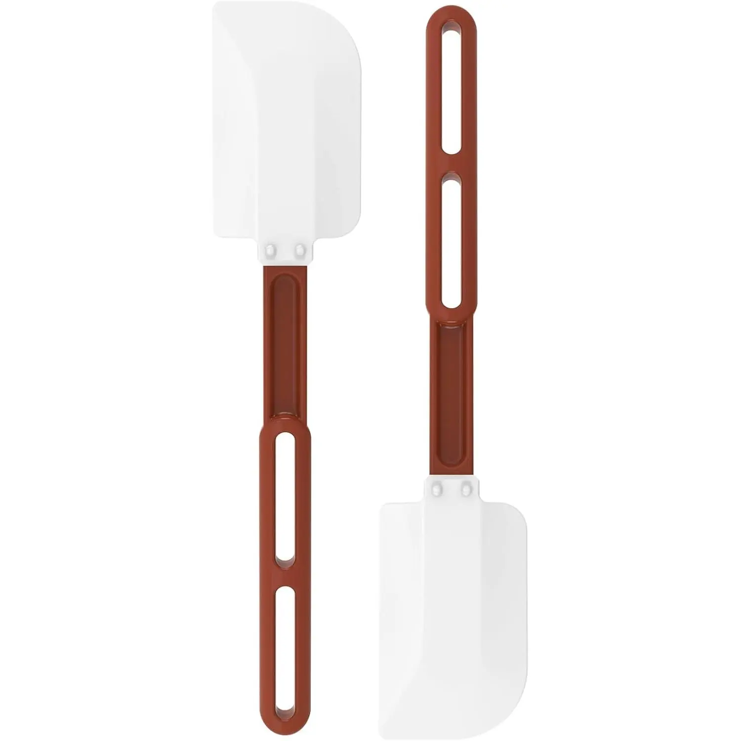 High Heat Resistant  Spatulas, 13-1/2" Commercial Spatula 500°F Heat-Resistant Heavy Duty Spatula Non-Stick Scraper, Ideal for Baking/Cooking/Mixing, Commercial Dishwasher Safe, Set of 2
