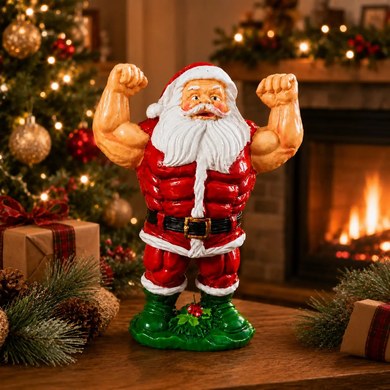 Christmas Santa Claus Statue Mini Ornament, Home Decor, Office Desk Creative Display, Various Festival Gifts, Trendy Holiday Decoration