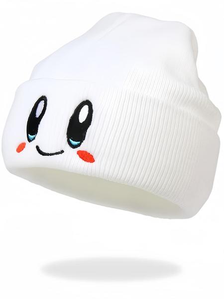 Cute Cartoon Embroidered Hat, Casual Soft Comfortable Knit Hat for Fall & Winter, Warm and Stylish Beanies for Men & Women, Knitted Winter Hat