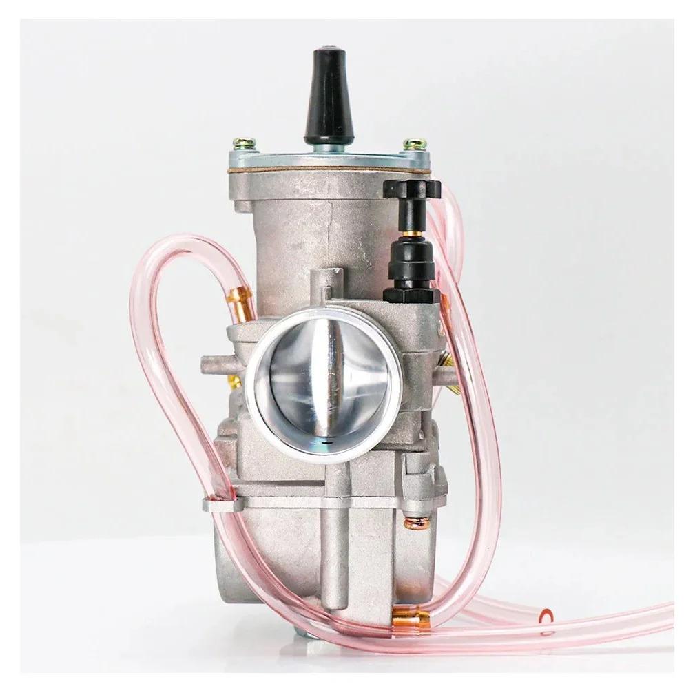 Carburetor Motorcycle Flat Slide PWK KR150 Racing 21mm 24mm 26mm 28mm 30mm 32mm 34mm For Yamaha 100cc 125cc 250cc Carburetor Motorcycle Flat Slide PWK KR150 Racing 21mm 24mm 26mm 28mm 30mm 32mm 34mm For Yamaha 100cc 125cc 250cc