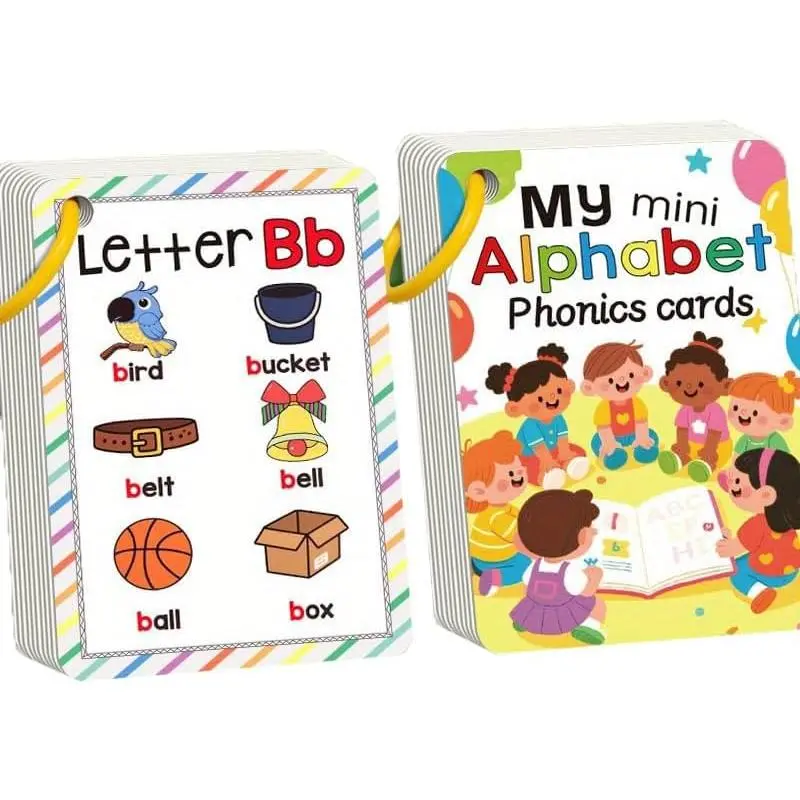 Sight Words Educational Flashcards - Sightwords Game with Pictures, Literacy Learning Reading Cards Toy for Kindergarten, Home School Kids 3 4 5 Years Old