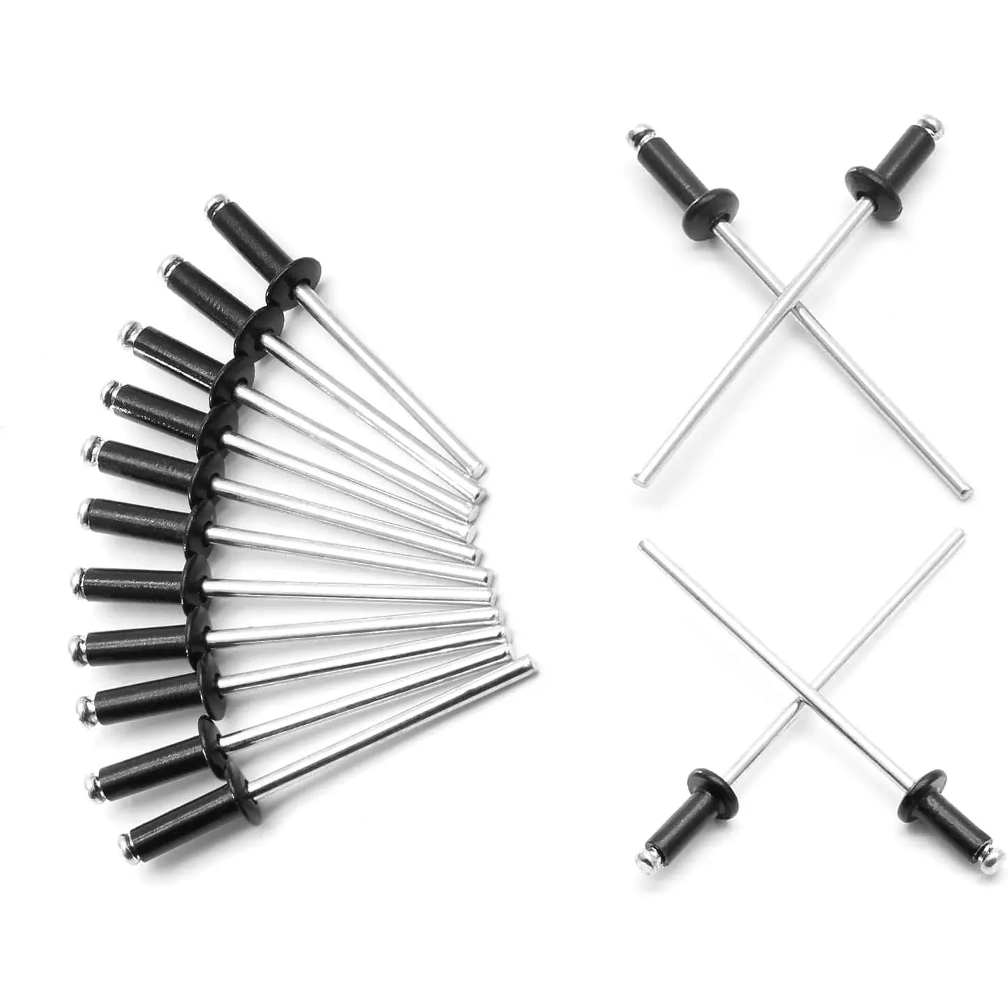 3/32" x 1/4" Black Pop Rivets  - 100 count,  Rivets Metal Blind Rivets Kayak Rivets Tool Marine rivet fasteners for Boat