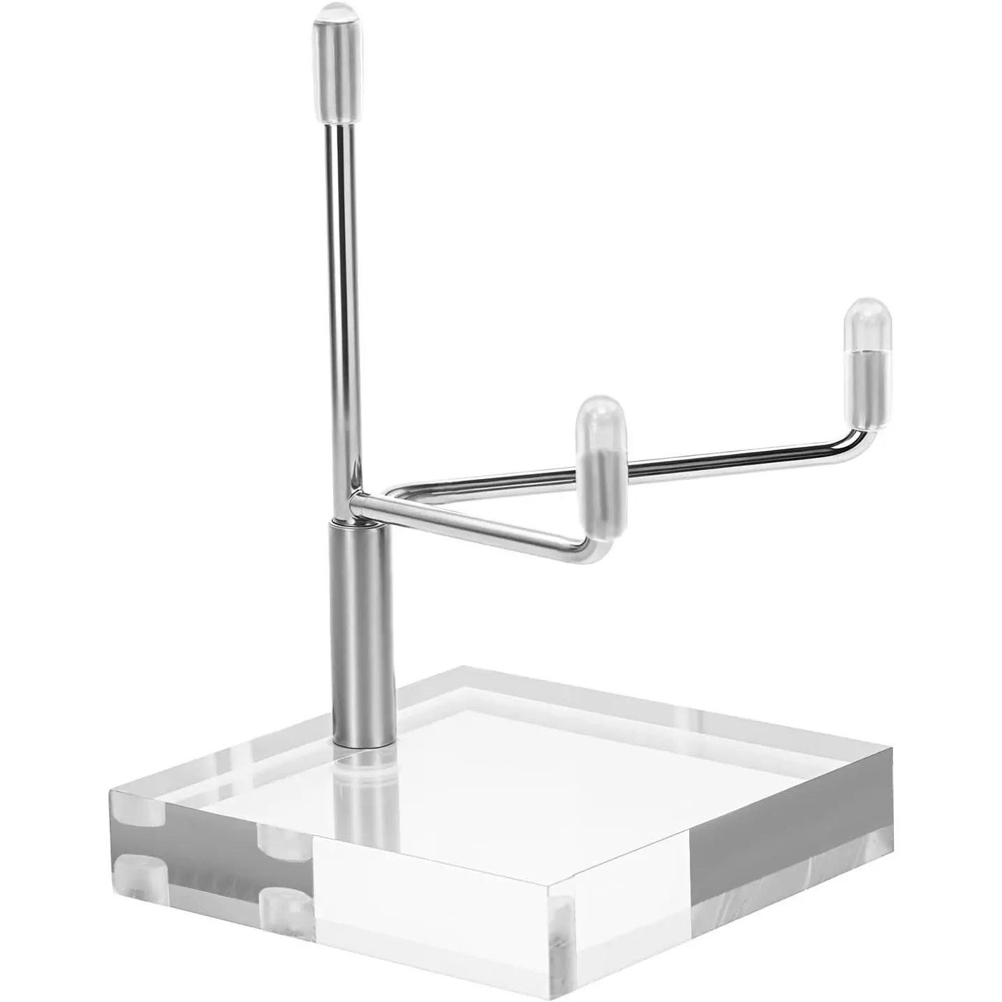 2" Rock  Stands for Display Small Plate Stand Clear Small Easel Stands Adjustable Plate Holder  Decorative Plates Display Stand for Mineral