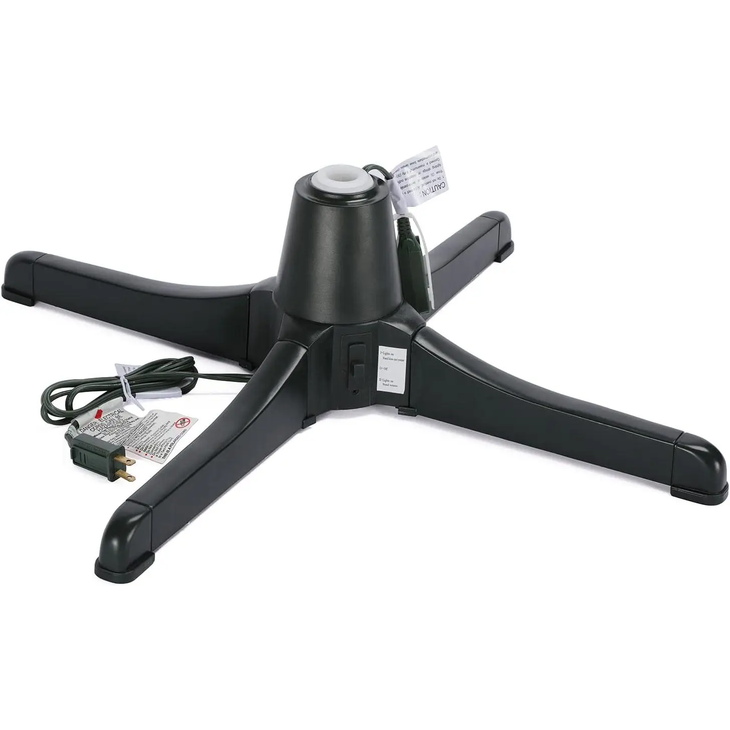 Rotating Christmas Tree Stand, 360- Rotating Adjustable Tree Stand for up to 7.5ft Tall and 80lbs, Spinning Christmas Tree Stand with 3 Adjustable Settings