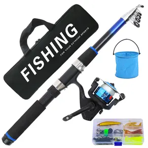 Lightweight Folding Fishing Rod Set, Fishing Rod Combo, Includes Reel, Lures, Line, Portable for Travel, Ideal for Urban Commuters and Outdoor Anglers, Fishing Equipment