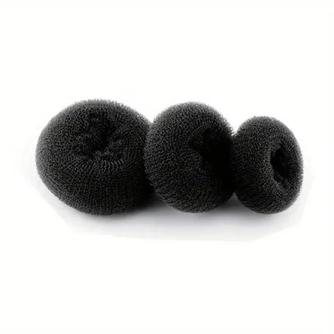 3pcs/set Donut Hair Scrunchies, Updo, Fashionable Hair Accessories, Portable Lightweight Hair Styling Tools for Women and Girls