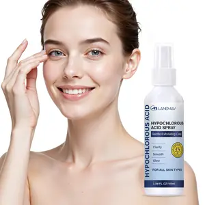 100ml Hypochlorous Acid Gentle Peel Serum with Rice Extract, Panthenol - Purifies Pores, Smooths Texture, Brightens Glow, Hydrating & Moisturizing - For Oily & Dull Skin, Daily Serum Care