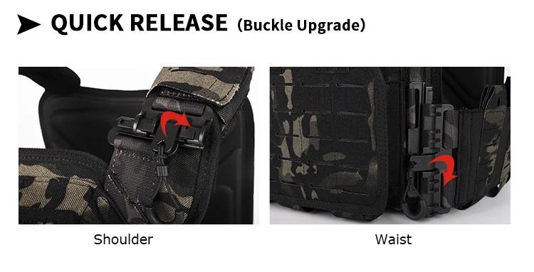 VT-6094A Yakeda New Product Tactical Vest Chaleco Tactico Molle Plate 1000D Nylon Carrier Chalecos Black Training for Men Outdoor Hunting Protective Gear