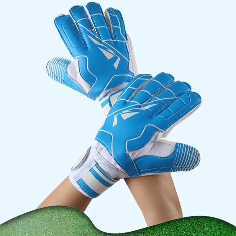 Football goalkeeper gloves, goalkeeper adult and children's game training gloves, latex wear-resistant thick anti slip gloves