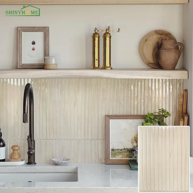 Wood Grain Peel & Stick Backsplash Wallpaper, Self Adhesive Backsplash Wallpaper, Easy Apply Adhesive Wall Panels for Kitchen, Bathroom, Walls & RV, Kitchen Wallpaper Peel And Stick
