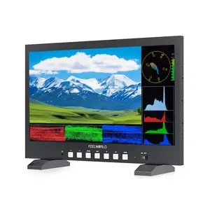 FEELWORLD FVM215 21.5 Inch Ultra Bright 1000nit 3G-SDI 4K HDMI Desktop Broadcast Monitor with Waveform, 3D LUT Professional Color Calibrate Director's Monitor